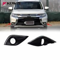 ราคา Left & Right Front Fog Lamp Bumper Garnish Cover for Mitsubishi Outlander 2015 2016 GF2W GF4W GF6W (43226672842)