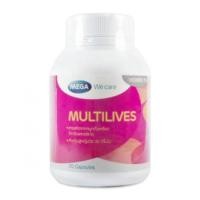 ราคา Mega We Care Multilives เสริมสร้างผิวพรรณ ปรับสมดุลระบบฮอร์โมนผู้หญิง (30แคปซูล) (224541214)
