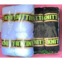 ราคา ไหมพรม100กรัมสีขาวสีดำตรานกอินทรีย์(100gนก)4ply (53505799602)