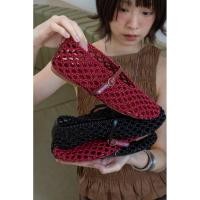 ราคา 3210-13 รองเท้าคัทชู ถักสาน สายคาด แต่งเข็มขัด (52700188615)