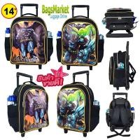 ราคา bagsmarket กระเป๋าเป้ล้อลาก กระเป๋านักเรียน ขนาดกลาง14"M ลายใหม่ CareBears/Spiderman/Batman (22580174151)