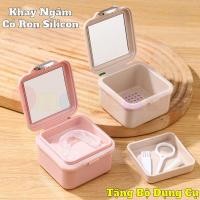 ราคา [ฟรีชุดเครื่องมือ 3 ชิ้น] กล่องแช่ฟันปลอมพร้อมซีลซิลิโคนสําหรับเก็บน้ํา-วงเล็บถาดคอนเทนเนอร์ (57857747208)