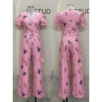 ราคา (s,m,l) ชุดเซตกางเกงขายาว เสื้อแขนสั้น+กางเกงเอวสูง งานป้าย amelia (28013322232)