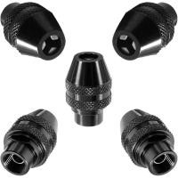 ราคา 5-Pack 4486 Quick Change Keyless Chuck Adapter Kit สําหรับ Dremel Rotary เครื่องมือ 1/32 "ถึง 1/8" Shank, All-Metal 3-Jaw Chuck สําหรับรุ่น 3000, 4000, 7700, 8200, 395, 4300 (50307408209)