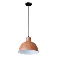 ราคา Lightmax โคมไฟห้อย 1044/036 ทรงฝาชี สีลายไม้-ในขาว (26702704347)