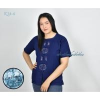 ราคา ลาย K14-6 เสื้อม่อฮ่อม หม้อห้อมฟอกอย่างดีคอกลมแขนสั้นปักลาย เสื้อหม้อห้อมฟอกอย่างดีคอกลมกระดุมจีน ของแท้จากเมืองแพร่ (9154683292)