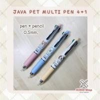 ราคา Java Pet Multipen 4+1 0.5mm. -- จาวา เพ็ท ปากกาลูกลื่น 4 ระบบ ขนาด 0.5 มม .ลายน้องหมา (18141809232)