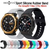 ราคา สายรัดซิลิโคนสำหรับ Amazfit T-Rex 3 Pro 48mm Smart Watch Sport สายรัดทดแทน (51953252303)