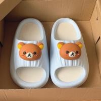 ราคา [ขายร้อนรองเท้าแตะ] พื้นรองเท้าที่ถอดออกได้ Rilakkuma รองเท้าแตะผู้หญิงสวมใส่กลางแจ้งฤดูร้อน EVA ระงับกลิ่นกายในร่มบ้านรองเท้าแตะกันลื่นรองเท้าแตะ S (54061382379)