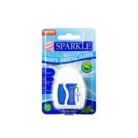 ราคา [ 1 ชิ้น ] SPARKLE White Dental Floss ไหมขัดฟันสปาร์คเคิล ไวท์ เดนทัลฟลอส ขนาด 30 เมตร 05520 (49211168561)