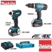 ราคา Makita Combo 18V set C (สว่านกระแทกไร้สาย DHP453 + สว่านไขควงไร้สาย DTD149 (165NM) พร้อมแบต 3.0ah และแท่นชาร์จ +กล่อง) (4357360214)