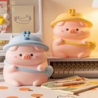 ราคา KOWEN กล่องเงินหมูการ์ตูน, Kawaii ไวนิลกระปุกออมสินน่ารัก,ตุ๊กตาสัตว์ตลกความจุขนาดใหญ่ทนต่อการตกกล่องตกแต่งบ้าน (57309208872)