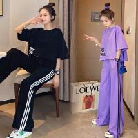 ราคา N88-SHOPชุดเข้าเซทเสื้อยืดแขนสั้นoversize+กางเกงขายาวทรงกระบอก ชุดลำลองผู้หญิง เสื้อผ้าแฟชั่นเกาหลี (8127466730)