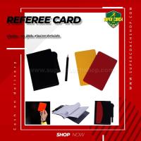 ราคา ชุดใบเหลืองใบแดง ผู้ตัดสิน/ใบเหลือง ใบแดง Soccer Referee Red Yellow Card พร้อมซองหนังและปากกา ชุดใบเหลือง ใบแดง (2701374086)