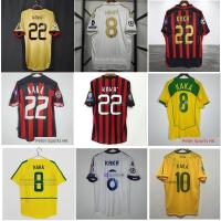 ราคา เสื้อแมนยู เสื้อทีม เสื้อวินเทจเสื้อฟุตบอลชุดย้อนยุคคลาสสิกเอซีมิลานบราซิลย้อนยุคเสื้อ KAKA Kaka (57658206096)