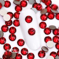 ราคา ของแท้ Shijia 2088 ด้านล่างแบนรอบ 276 Scarlet สีแดงเล็บเครื่องประดับเพชรต่างหูต่างหูกิ๊บสัตว์เลี้ยง diy (53050859799)