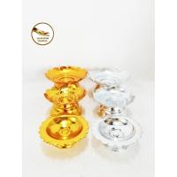 ราคา พาน อลูมิเนียมอย่างหนา ชุบกะไหล่ทอง ชุบกะไหล่เงิน อย่างดี (6673317842)