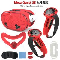 ราคา Meta quest3S TPU เคสป้องกัน Quest3s เคสป้องกัน 7 ชิ้นชุดด้ามยาว quest3S อุปกรณ์เสริม (57161144072)
