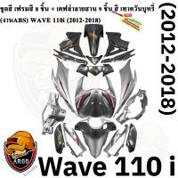 ราคา ชุดสี เฟรมรถ (แฟริ่ง,กรอบรถ) WAVE 110 i (2012-2018) สีเทาควันบุหรี่ (H26) เฟรมสี + เคฟล่าลายสาน 5D (V.1) งานABS (20146671975)