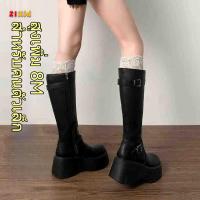 ราคา รองเท้าบูทมาร์ตินสูง 8 ซม. รองเท้าบูทยาวฝรั่งเศสวินเทจสีดํารองเท้าบูทหนาตัวเล็ก ๆ น้อย ๆ รองเท้าบูทอัศวินเพิ่มความสูง (48359946291)