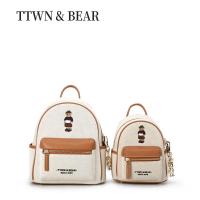 ราคา TTWN BEAR กระเป๋าเป้ผ้าแคนวาสน้องหมีไซส์ S,M แบรนด์แท้ พร้อมส่ง (29052345874)