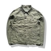 ราคา Pull&Bear 4 Pockets Military Green Denim Jacket(L) มือสอง รอบอก 46” (53306525432)