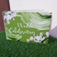 ราคา สมุดเซ็นอวยพรสมุดประสาทพรWedding celebration ขนาดA4(21*30cm) สำหรับเซ็นอวยพรบ่าวสาว (28806595456)