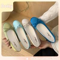 ราคา Dolly รองเท้าคัชชู เพื่อสุขภาพหน้าโบว์เรียบ ขนาด 35-40 (48211393849)