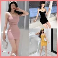 ราคา ชุดเดรสสายเดี่ยวผูกโบว์ด้านหลัง ชุดเดรส มินิเดรสสายเดี่ยว งานเก๋มากจ้า ดีไซน์มีโบว์ด้านหลัง (14646463950)