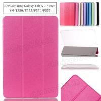 ราคา เคสแท็บเล็ตหนังแบบบางพิเศษแบบบางพิเศษสําหรับ Samsung Galaxy Tab A 9.7 นิ้ว Sm-P550 P555 T550 T555C (9257162455)