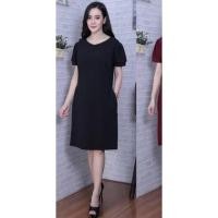 ราคา เดรสให้นม ชุดให้นม ใส่ทำงานได้ ผ้าวูล ไม่ต้องรีด (18856443085)