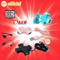 ราคา ✅แท้100% OKER HUB USB 2.0 4 Port H-365 กากบาท #CC (23042705633)