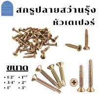 ราคา สกรูปลายสว่าน ชุบรุ้ง หัวเตเปอร์ มีหลายขนาด #สกรูปลายสว่านรุ้ง (26638258006)