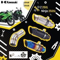 ราคา คอท่อ Kawasaki Z250L/Ninja 250 SL วัสดุแสตนเลสเกรด304 + ปลายท่อ Akrapovic ฟรีแคทลดเสียง (42108158116)