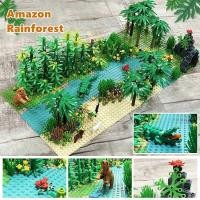 ราคา C 580Pcs Jungle Scene Building Bloc Set, Tropical Rainforest DIY Kit With Baseplate, Compatible Bri (53659806323)