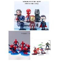 ราคา HERO HERO HERO HEROES spiderman Avenger Set Iron Man Thor Superman กัปตันอเมริกา Batman Spider Man Cake MARVEL (54756638267)
