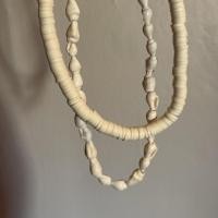 ราคา | สร้อยคอหอย/โชกเกอร์หอยเบี้ย ( White Nassa shell) shell necklace (17341557394)