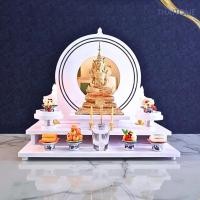 ราคา หิ้งพระมินิมอล ไทยโมเดิร์น ตั้งโต๊ะติดผนังได้ หิ้งพระพิฆเนศ หิ้งพระโมเดิร์น ชั้นวางพระ MN09 (23145647284)
