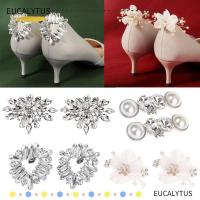 ราคา Eutus คลิปเข็มกลัด รูปดอกไม้ ผ้าไหม แวววาว สําหรับตกแต่งรองเท้าเจ้าสาว 2 ชิ้น (24625853443)