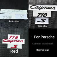 ราคา เหมาะสําหรับ Porsche Cayman โลโก้รถ 718 Cayman s โลโก้ gts turbo รถด้านหลังหางโลโก้ตัวอักษรภาษาอังกฤษ (47958680140)