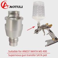 ราคา Spray Gun Adapter For ANEST IWATA WS400 Disposable Watering Can Fittings Spray Gun Cup Adapter For (46756787038)