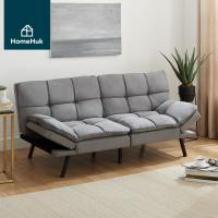 ราคา (Clearance Stock) HomeHuk โซฟาปรับนอน โซฟาเบด 3 ที่นั่ง รุ่น Velvet Fabric Sofa Bed (21546003696)