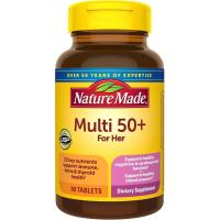 ราคา Nature Made Multivitamin For Women 50+ No Iron, Multivitamins for Women 50 Plus, Daily Nutritional Support, Nature Made Multi Vitamins, 90 เม็ด, 90 วันซัพพลาย (45010837867)