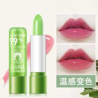 ราคา [คลังสินค้าพร้อม] PNF การค้าต่างประเทศ Cross-Border Aloe Vera ลิปสติกสี-Chang Lip Balm Repair Moisturizing กันน้ํา Anti-Drying อุณหภูมิเปลี่ยนลิปสติก 5.1 (50909793582)