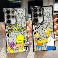ราคา การ์ตูน Simpson Homer ซิลิโคนนุ่มสําหรับ Samsung S26 Ultra A57 A37 S25 FE S24 Plus S23 S22 S21 S20 ใส TPU เงินชุบ Shell (41180187930)