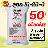 ราคา (50 กิโล) ปุ๋ย 16-20-0 กระต่าย บรรจุ 50 กิโลกรัม**สั่งได้ออเดอร์ละ 1 กระสอบ** (41556234947)