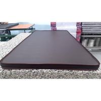 ราคา ที่นอนหุ้มpvc 3.5 ฟุต ที่นอนหนา2นิ้ว ด้านในเป็นยางอัดล้วน หุ้มpvcสีน้ำตาลเข้ม พร้อมส่ง (5496081072)