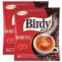 ราคา Birdy 3in1 Coffee Robusta เบอร์ดี้ กาแฟ 3อิน1 โรบัสต้า 15.5g. x 40ซอง (2แพค) (16297735088)
