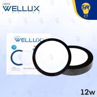 ราคา Wellux โคมไฟดาวน์ไลท์ติดลอย LED 12W 18W 24W ขอบดำ แสงขาว/แสงวอร์ม ดาวน์ไลท์ LED Panel Light (20643395741)