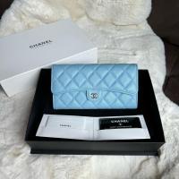 ราคา Like new ‼️ Chanel sarah long caviar wallet holo32 สีฟ้า อะไหล่ทอง สภาพสวยมาก ขนแมวประปราย โดยรวมยังดูใหม่เลยค่า (19687307394)